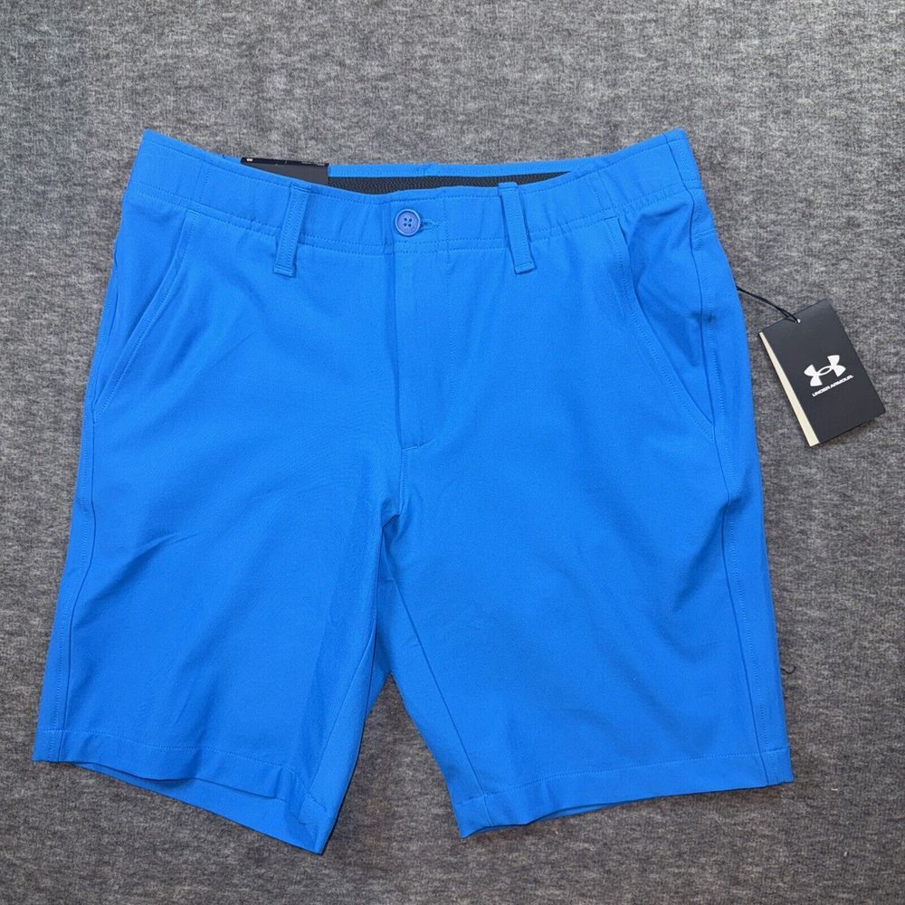Under Armour Mens Drive Golf Shorts Tapered Photon Blue 9" Inseam Sz 30 NEW $70 - Picture 2 of 9